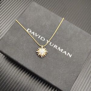 David Yurman Gold Starburst Necklace